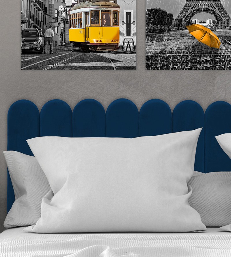 Cabeceira Modular Estofada Nuvem com Opções de...