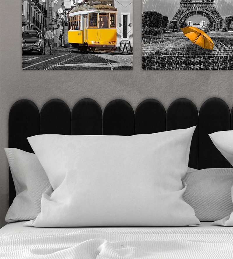 Cabeceira Modular Estofada Nuvem com Opções de...