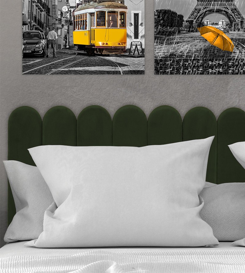 Cabeceira Modular Estofada Nuvem com Opções de...