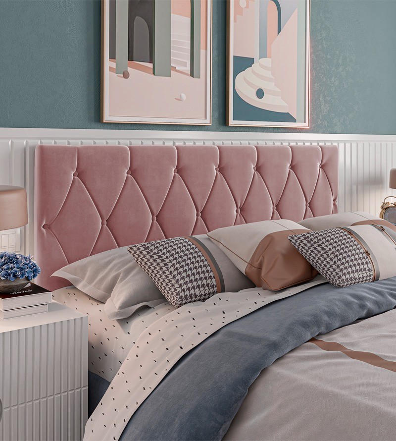 Cabeceira Paris Suede Estofada para Cama Box de...