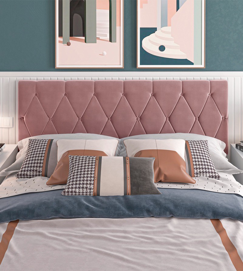 Cabeceira Paris Suede Estofada para Cama Box de...