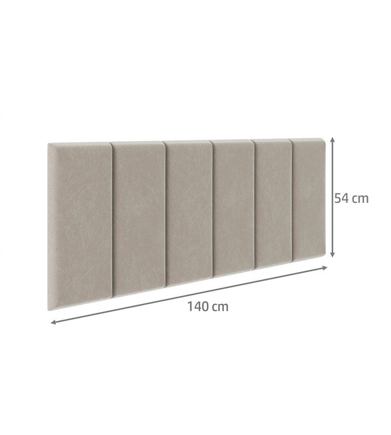 Cabeceira Dubai Suede Estofada para Cama Box de...