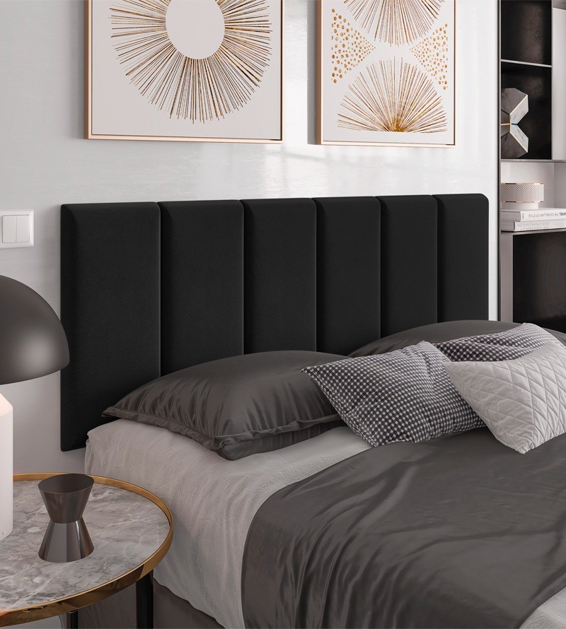 Cabeceira Dubai Suede Estofada para Cama Box de...