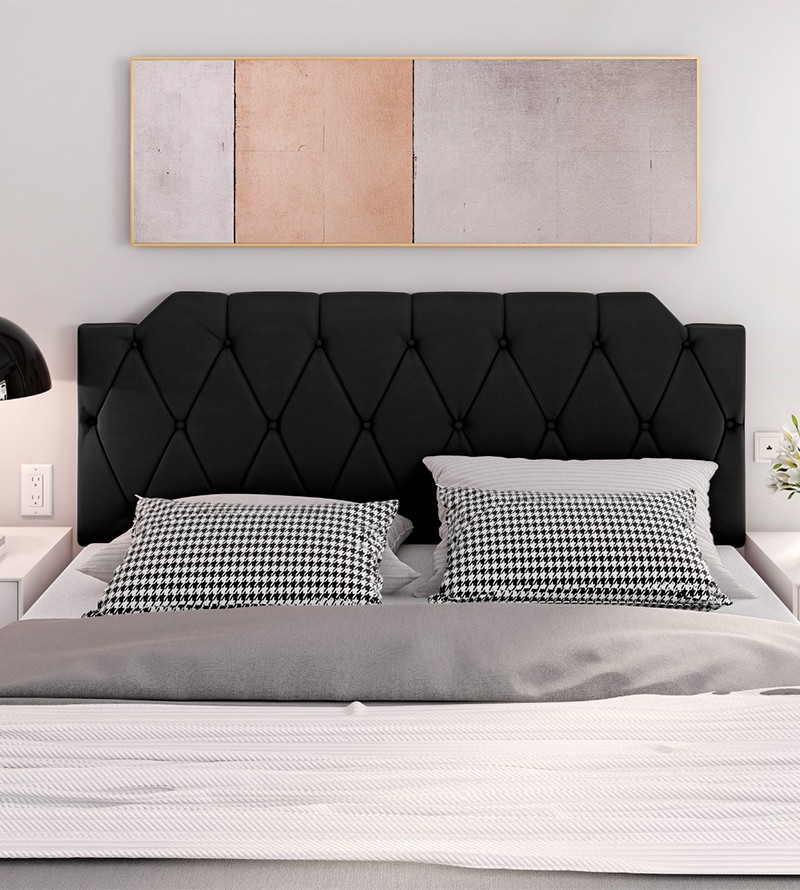 Cabeceira Kelly Suede Estofada para Cama Box de...