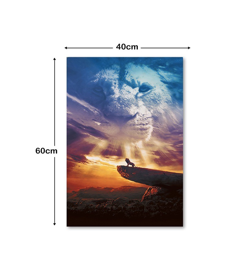 Quadro Decorativo em Tela Paisagem com Rosto do...