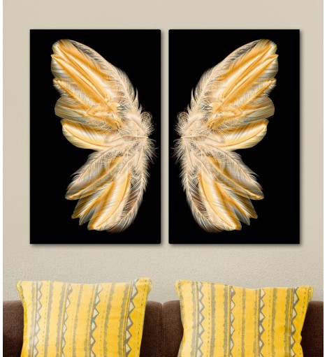 Quadro Tela Dupla Asas de...