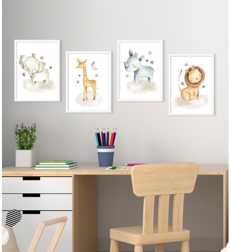 Kit com 4 Quadros...