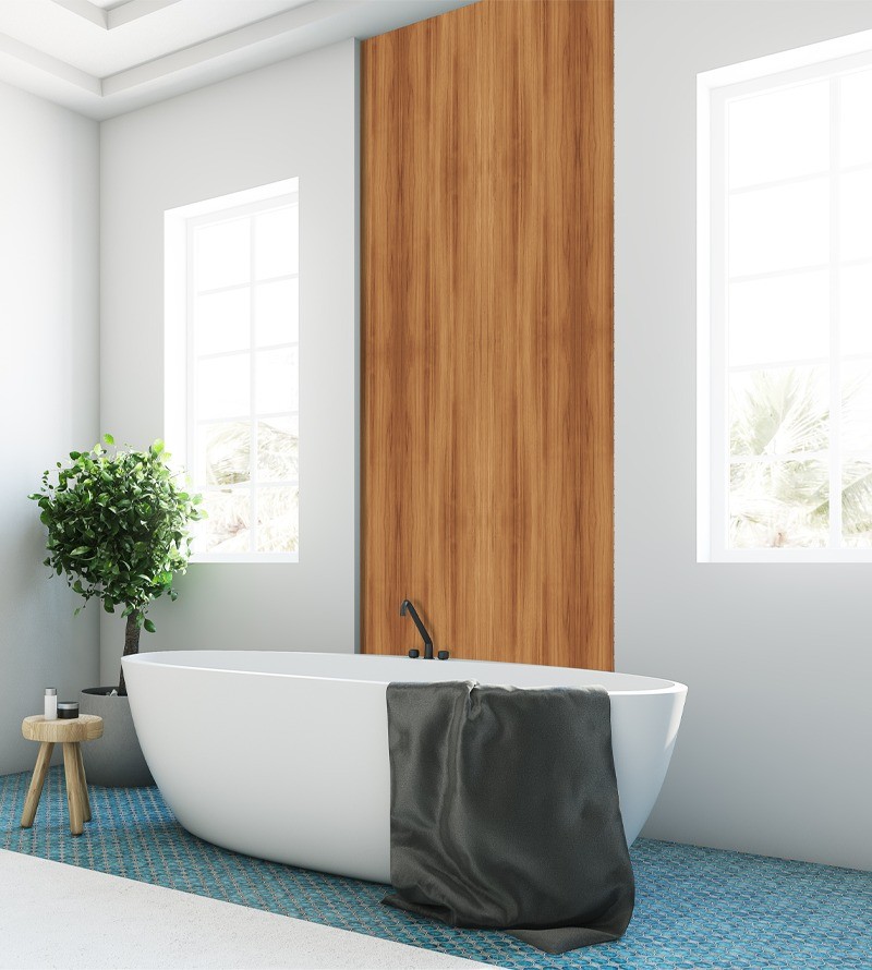 Papel de Parede Madeira em Tons Claro