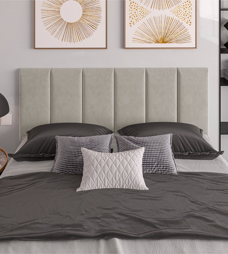 Cabeceira Dubai Suede Estofada para Cama Box...