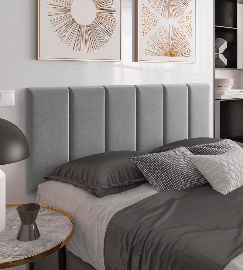 Cabeceira Dubai Suede Estofada para Cama Box...