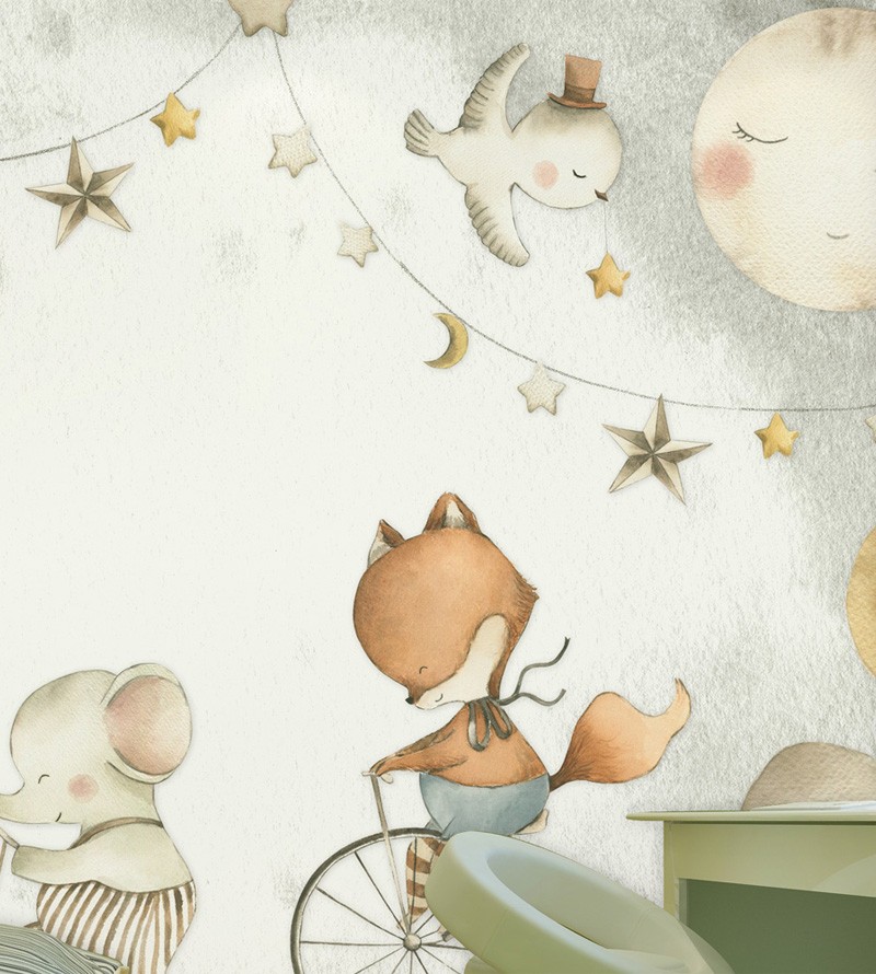 Papel de Parede Foto Mural Animais Infantil...