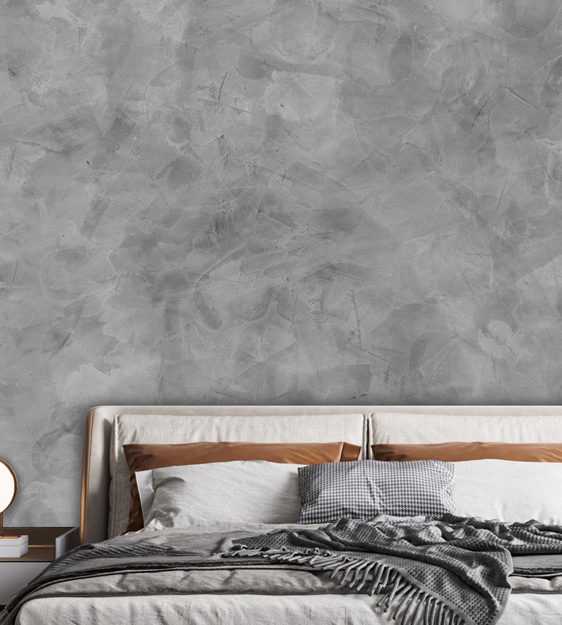 Papel de Parede Foto Mural Cimento Queimado Escuro