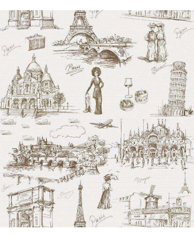 Papel de parede com fundo branco e desenhos em tons cinza Papel de parede com fundo branco e desenhos em tons cinza