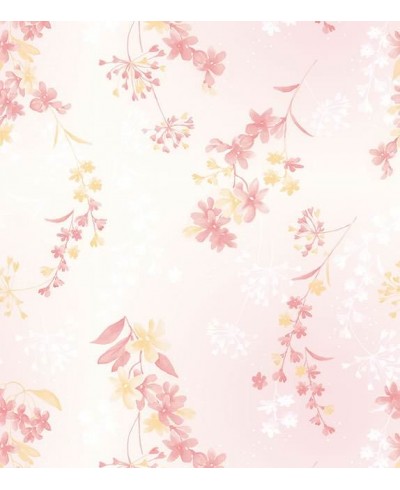 Papel de parede em tons rosa e amarelo - Dream 41