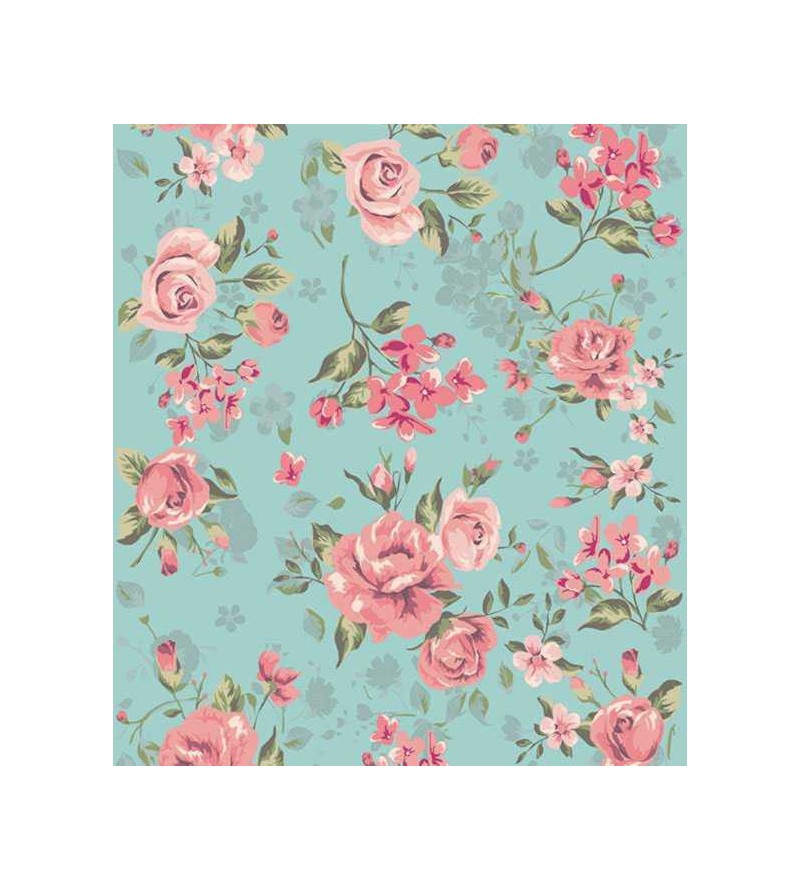 Papel de parede romântico rosa e fundo em verde