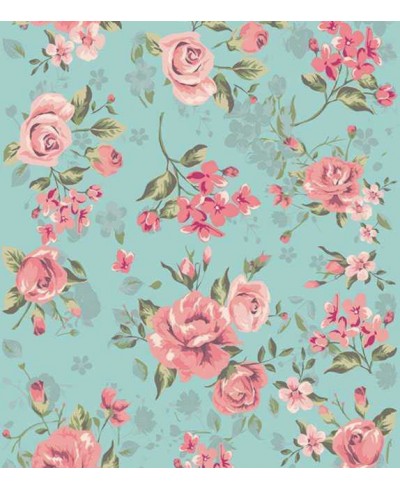 Papel de parede romântico rosa e fundo em verde