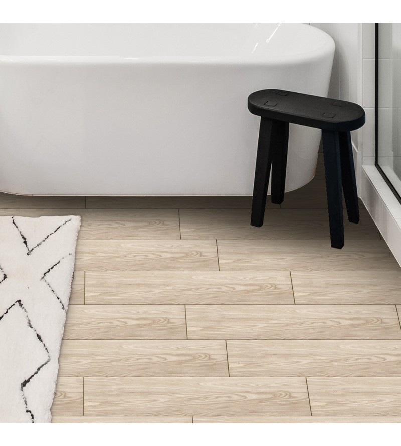 Revestimento Porcelanato Laminado Madeira Bege...