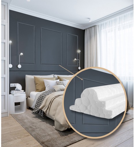 Kit 10 Metros Moldura Eps...