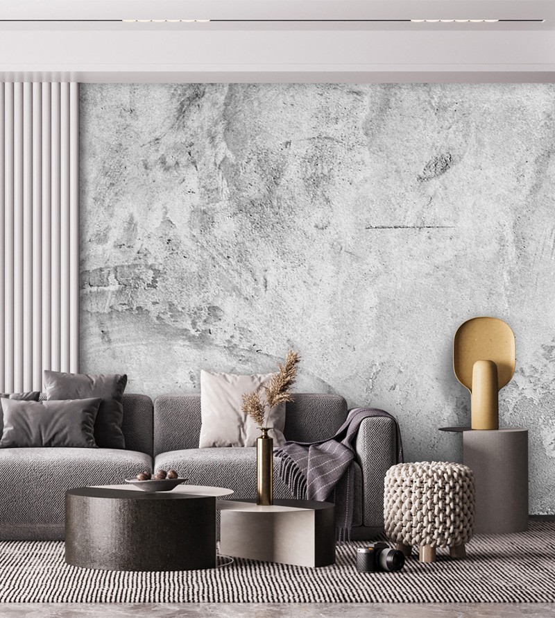 Papel de Parede Foto Mural Cimento Queimado