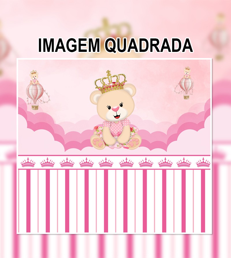 Papel de Parede Infantil Foto Mural Ursinha...