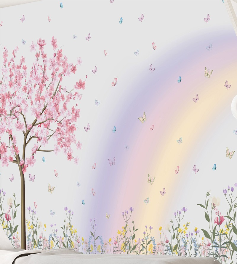 Papel de Parede Foto Mural Jardim Infantil Arco...