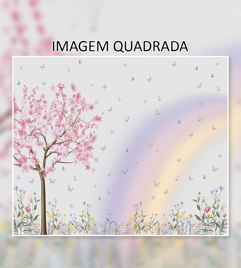 Papel de Parede Foto Mural Jardim Infantil Arco...