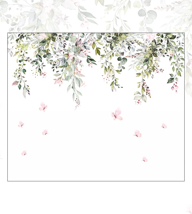 Papel de Parede Foto Mural Aquarela Infantil...