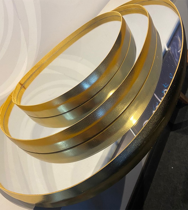 Kit 3 Espelhos Orgânico Decorativo com Borda em...