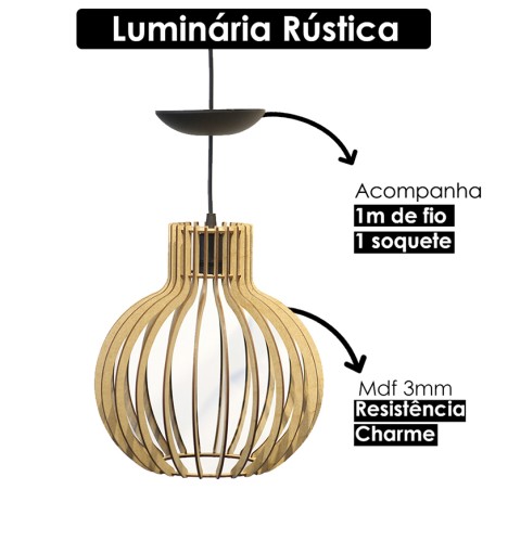 Luminárias Pendentes...