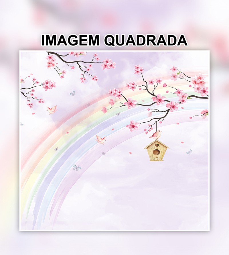 Papel de Parede Foto Mural Infantil Casa...