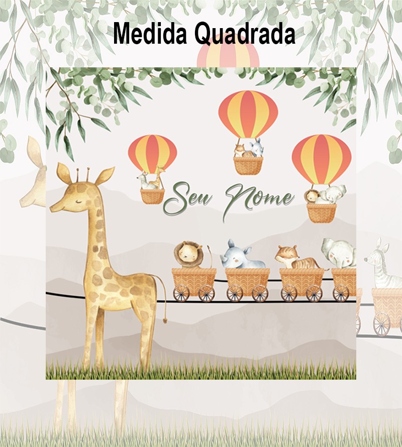 Papel de Parede Foto Mural Animais Infantil...