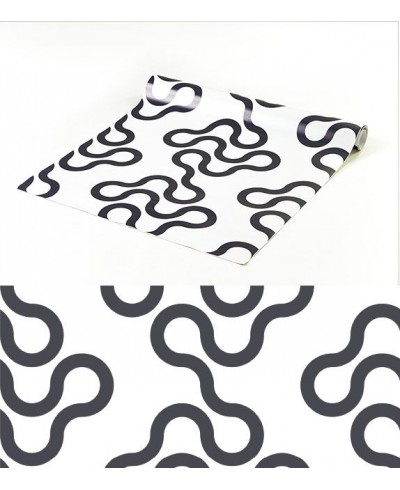 Papel de parede branco com detalhes preto Papel de parede branco com detalhes preto