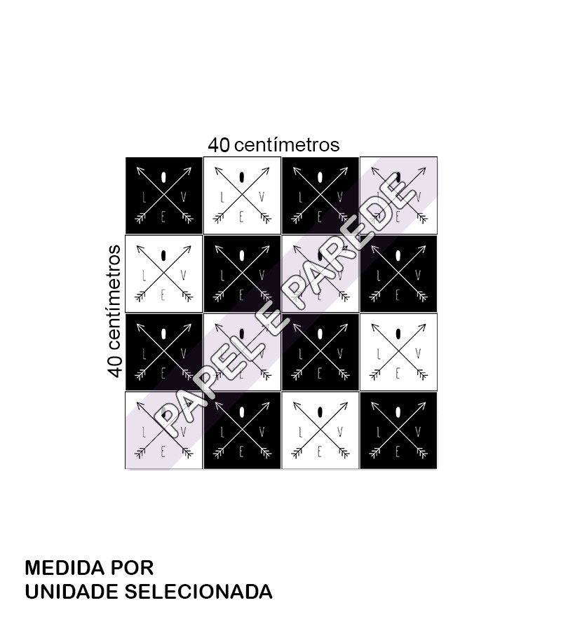 Papel de parede Love Minimalista