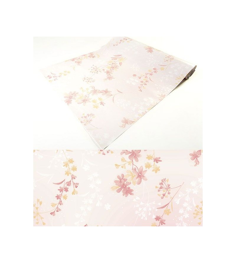 Papel de parede em tons rosa e amarelo - Dream 41