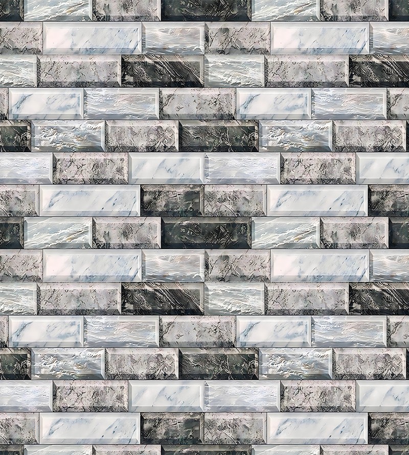 Papel de Parede Adesivo Mármore Tijolinho