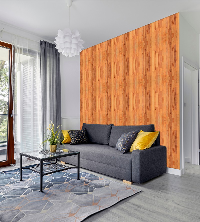 Papel de Parede Madeira em Tons Forte