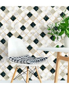 Papel de Parede Azulejo...