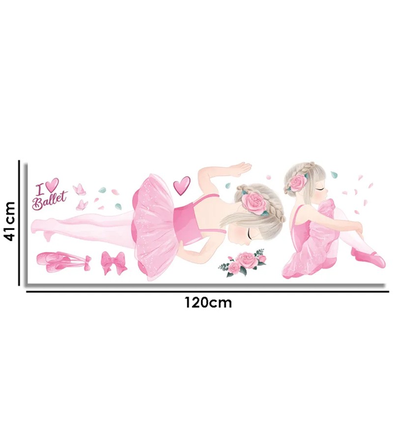 Adesivo De Parede Decorativo Infantil Bailarina...