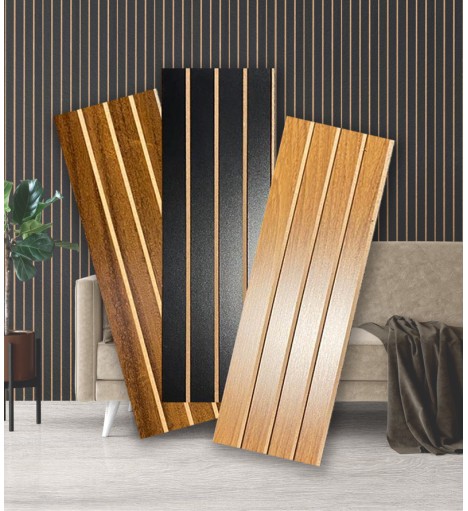 10 Placas Painel Ripado em...