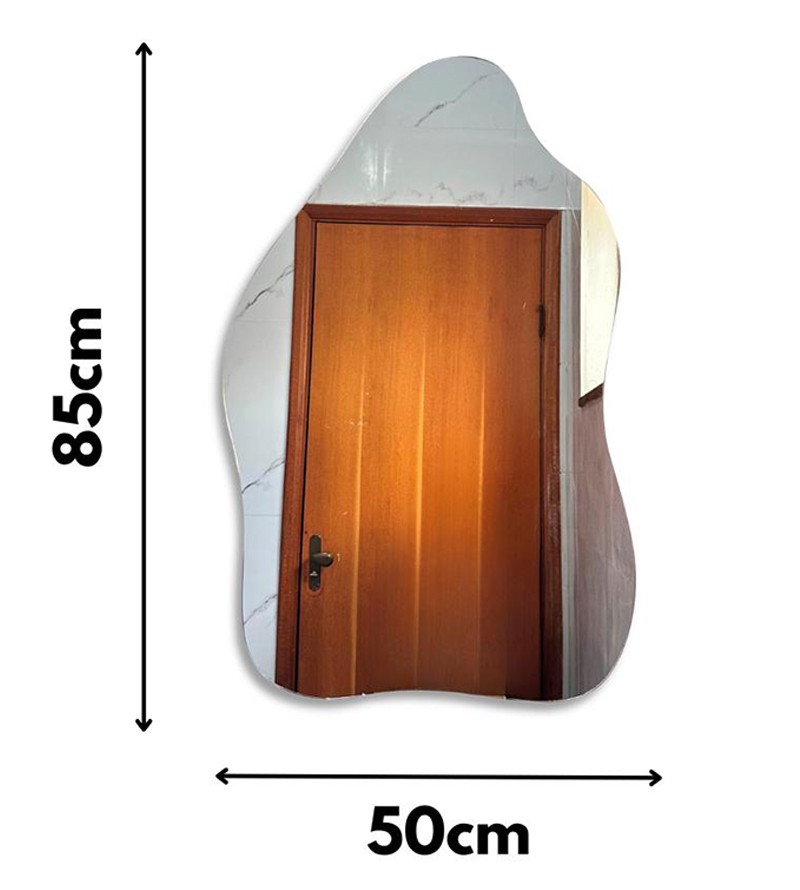 Espelho Orgânico Luxo Decorativo Vidro Sala...