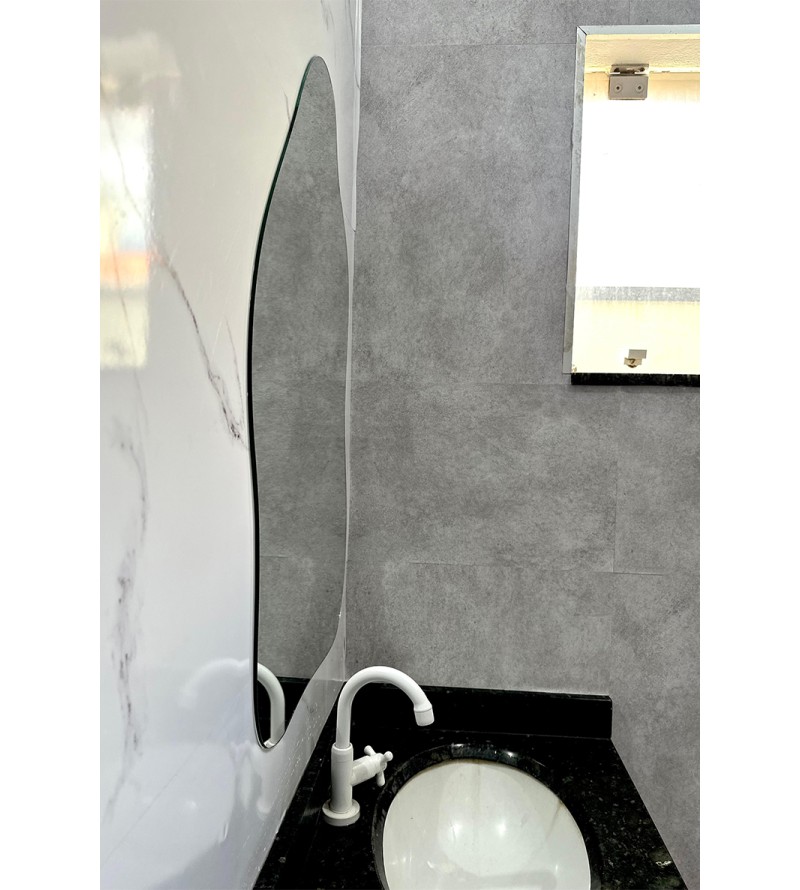 Espelho Orgânico Luxo Decorativo Vidro Sala...