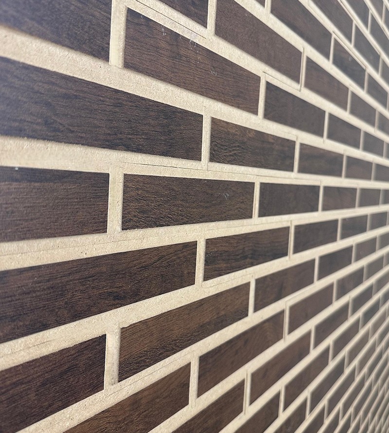 Revestimento Tijolinho de Madeira Imbuia Premium