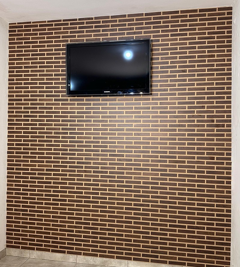 Revestimento Tijolinho de Madeira Imbuia Premium