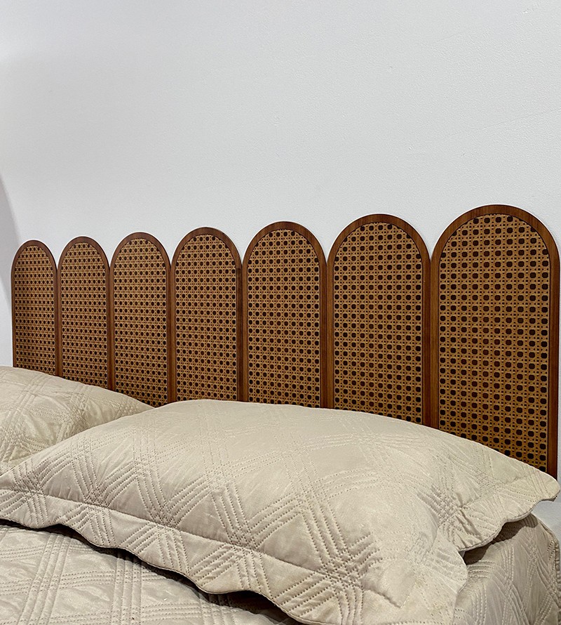 Cabeceira Indiana Nuvem Modular Autocolante em MDF