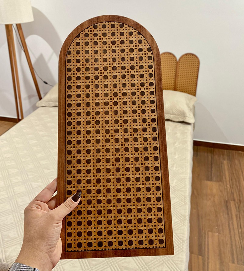 Cabeceira Indiana Nuvem Modular Autocolante em MDF