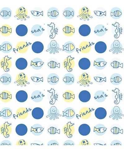 Papel de parede com fundo branco, e detalhes em azul escuro, amarelo, cinza e azul claro - Infantil 130 Papel de parede com fundo branco, e detalhes em azul escuro, amarelo, cinza e azul claro - Infantil 130