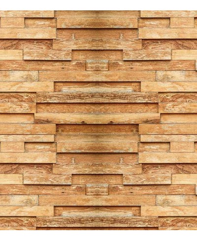 Papel de parede estilo mosaico com madeira de demolição em tons bege e marrom - Madeira 170 Papel de parede estilo mosaico com madeira de demolição em tons bege e marrom - Madeira 170