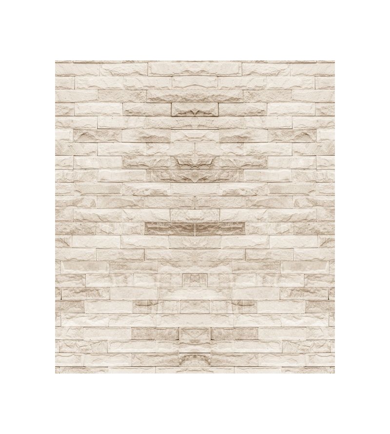 Papel de parede estilo pedras estilo filetes brancos na cor bege com detalhes em cinza - Textura 81