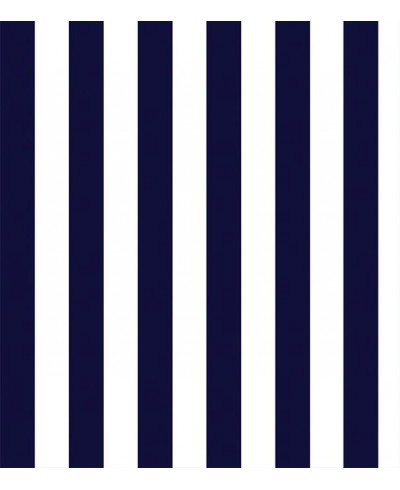 Papel de parede listrado em tons de azul escuro listras com 10cm - Listrado 1019