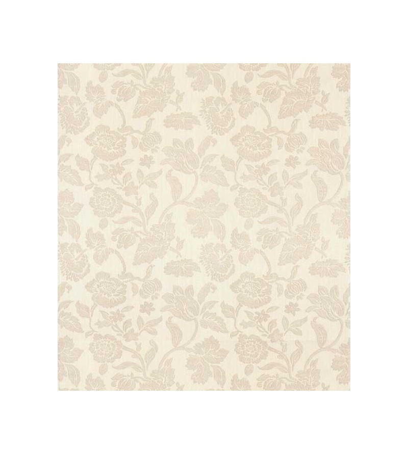 Papel de parede com fundo palha e detalhes em bege.